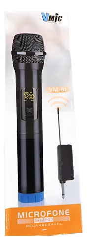 Micrófono Karaoke Inalámbrico Vm-51 Alta Resolución