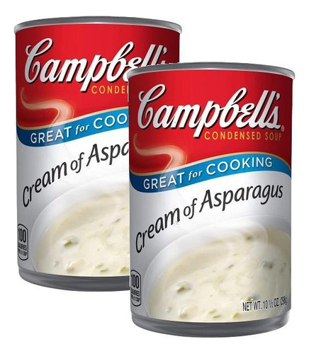 Sopa creme instantânea Campbell's kit 2 sopa concentrada creme de aspargo campbell's - 295g 295 g