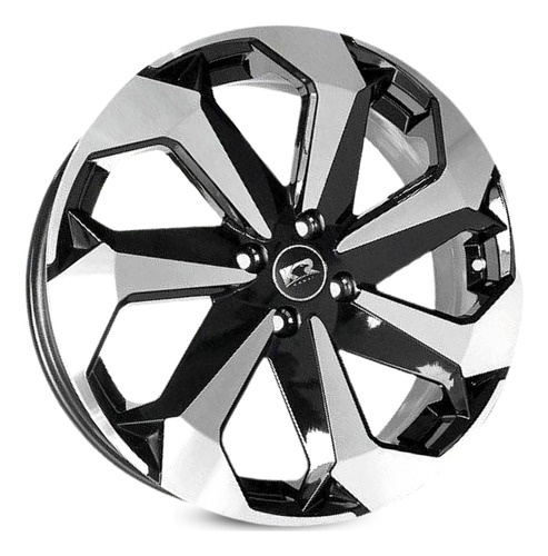 2 Rodas Aro 20 4x100 4 Furos Tarantula K71 Esportivas / Par Cor Preta Diamantada