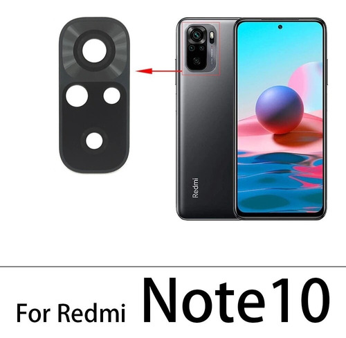 Lente Camara Trasera Xiaomi Redmi Note 10