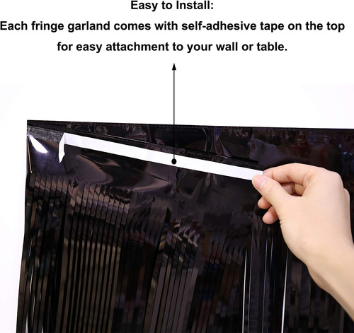 Blukey Black Parade Float Foil Fringe Skiring Decorations- P