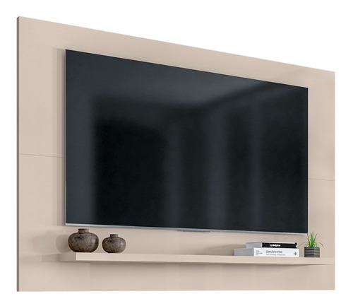 Painel Tv Até 60 Pol. Prateleira 1.35 Safira C14 Off White Cor Branco