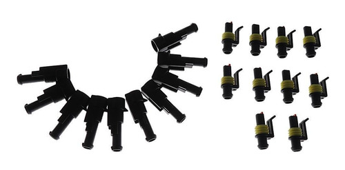 10 Set Conector Eléctrico Enchufes 1pin Sellado Impermeable