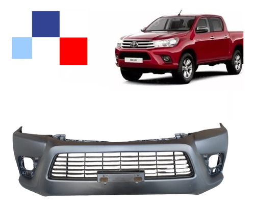 Parachoque Delantero Toyota Hilux 2016-2019 Dx