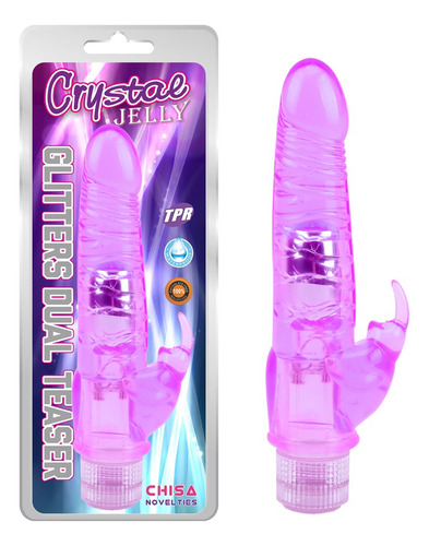 Vibrador Crystal Jelly,glitters Rabbit Clitoral Sexshop