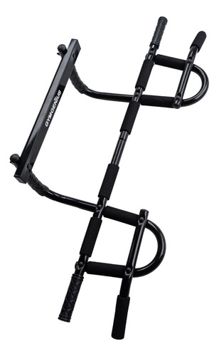 Barra Dominadas Ergonómica Gymgenius Con Soporte Reforzado Negro
