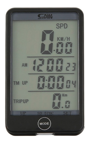 Odómetro Velocímetro Bicicleta  Con Soporte 27 Funciones