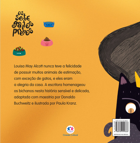 Os sete gatos pretos, de May Alcott, Louisa. Editorial Ciranda Cultural Editora E Distribuidora Ltda., capa mole em português, 2022