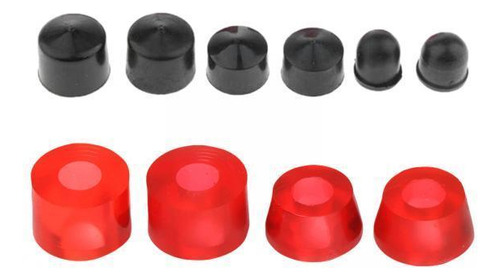 Vg 3 Kit De Bucha De Skate Para Caminhão Pu De Vermelho
