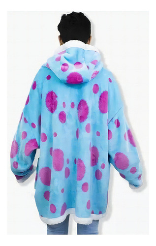 Cobertor Com Mangas Disney Pixar Sulley Juvenil Zonacriativa Cor Azul