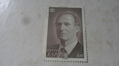 Estampilla España Juan Carlos 100 Pesetas