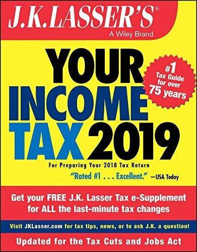 Book : J.k. Lassers Your Income Tax 2019 For Preparing Your