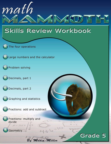 Libro Math Mammoth Grade 5 Skills Review Workbook Nuevo