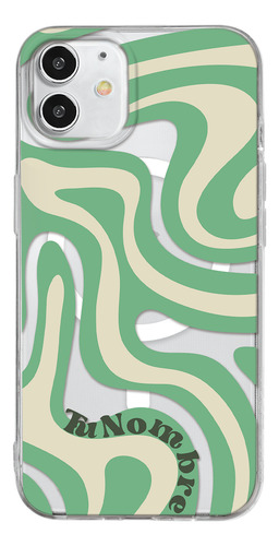 Funda Para iPhone Magsafe Con Para Mujer Curvas Verde