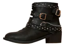 Comprar Botas Piel Negras Goth Rock Punk Bota Negra Botas Vaqueras
