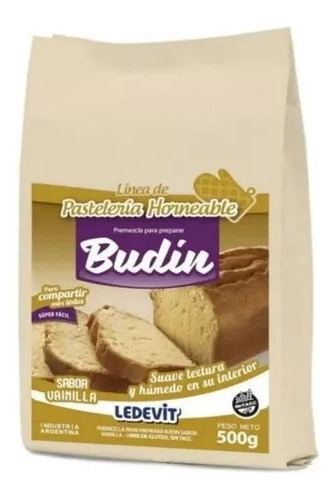 Premezcla Budín Vainilla Ledevit 500g Sin Tacc - La Botica