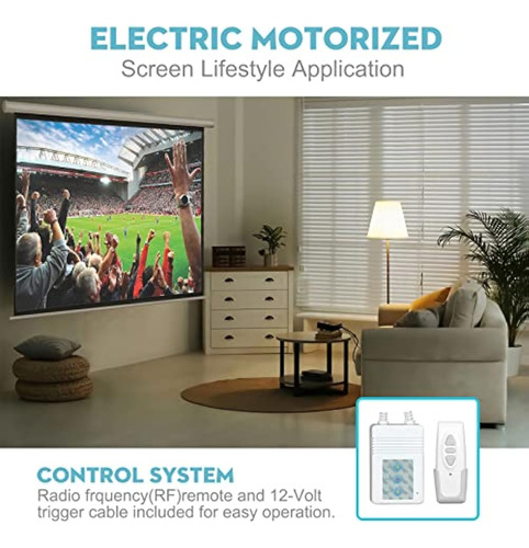 Pantalla De Proyector Eléctrica Con Control