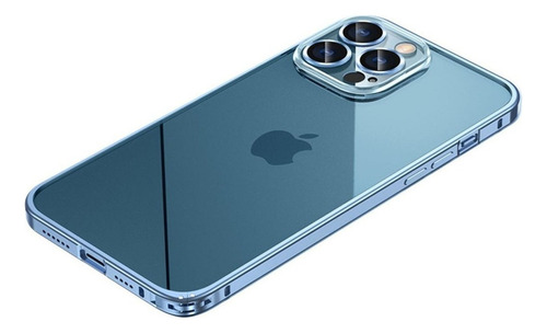 Caixa Protetora Com Moldura De Metal Para iPhone /