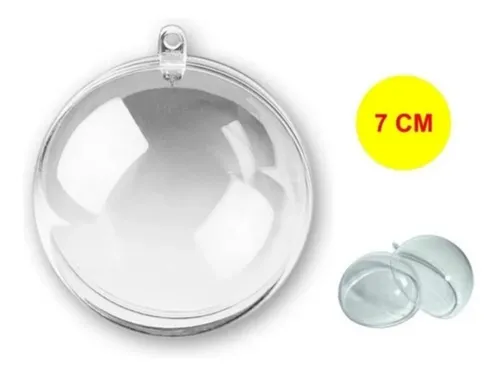10 Esferas Bola De Acrilico 7 Cm  Para Personalizar
