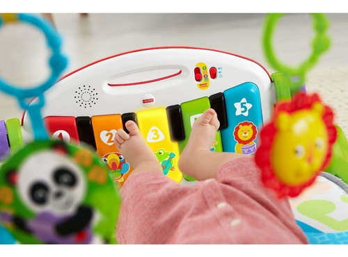 Fisher Price 3 em 1 para estimulação de bebês, música, piano, ginástica, verde