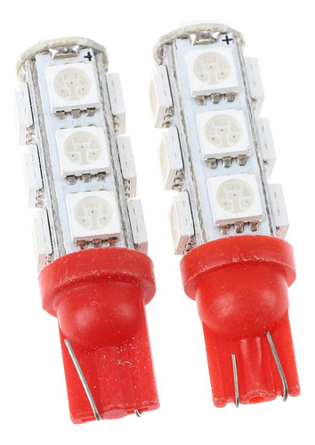 2 Bombillas Led T10 W5w 13 Smd Led 5050 Hid Para Estacionami