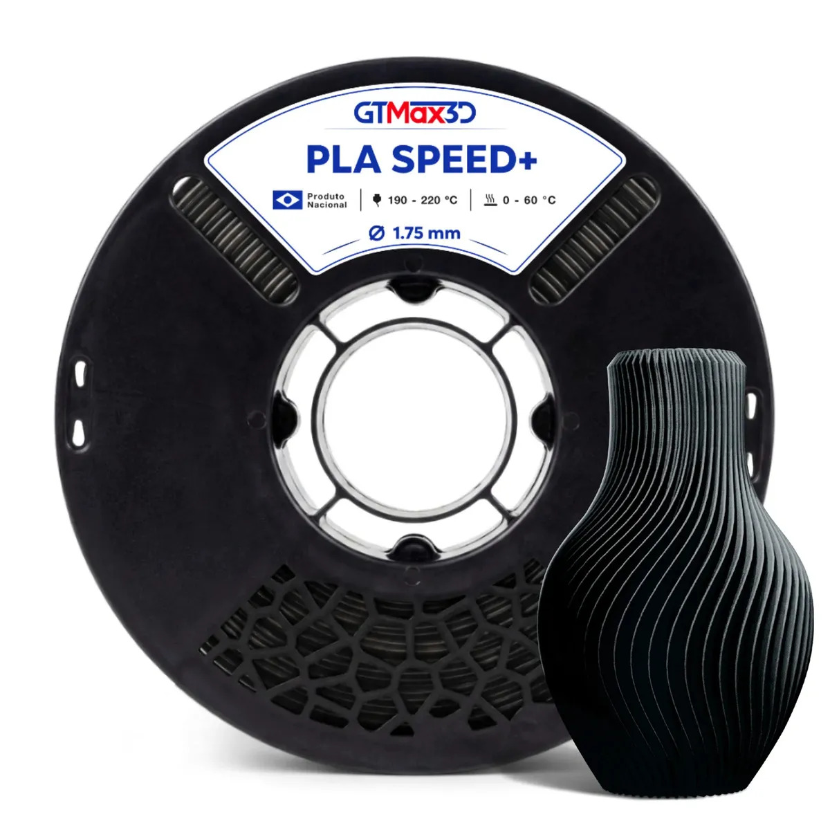 PLA+ GTMax3D 1kg Preto