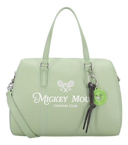 Bolsa De Mano Mujer Mickey W Capsule Verde Hbgenoteng2cw Acabado De Los Herrajes Níquel Diseño De La Tela Gráfico