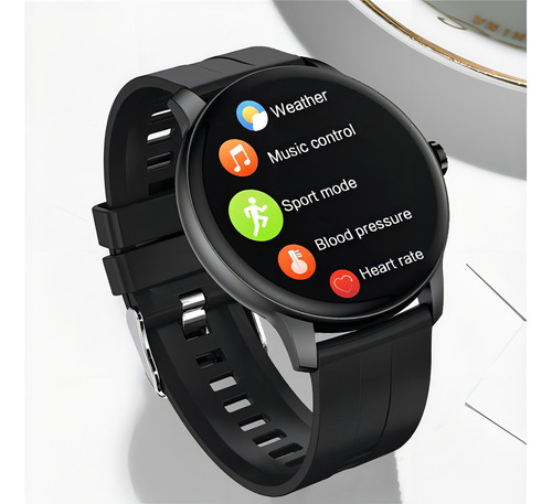 El reloj inteligente Z2 hace y recibe llamadas, fotos en la pantalla, color de la carcasa: negro