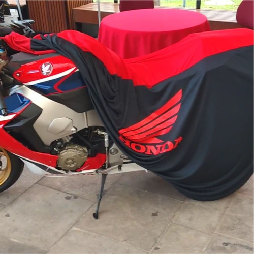 Capa Para Moto Honda Cbr 600rr Cbr 600f Cb 600 Hornet Tam.m Cor Preto E Vermelho