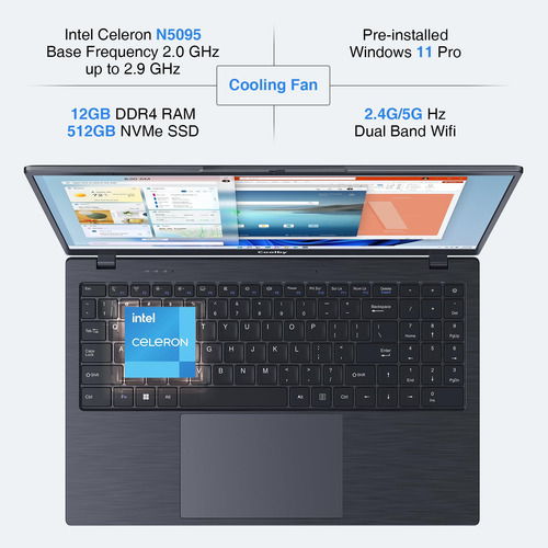 Computadora Portátil 15.6 Windows 11, 12gb Ram, 512gb Ssd