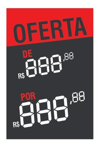 Tag De Preço Precificador De Oferta Etiqueta - 250 Unidades