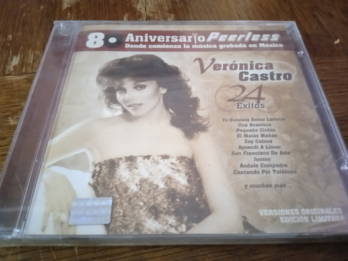 Cd Verónica Castro 24 Éxitos Nuevo
