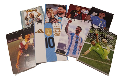 Libretas Souvenir X 30. Lali. Messi. Emilia.