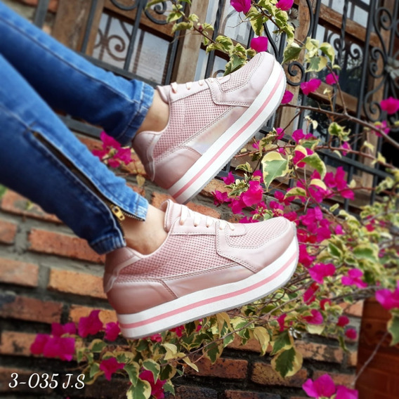 vans suela altas hombre rosas