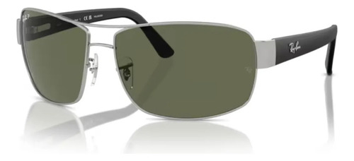 Óculos Solar Ray-ban Rb3503l 019/9a 66 Prata Rb Polarizado