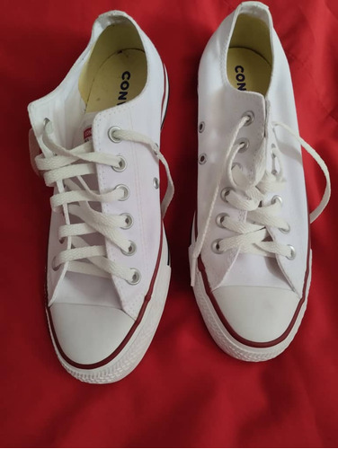 Converse All Star Número 8/ 1/2 Blanco Talla 39 Original