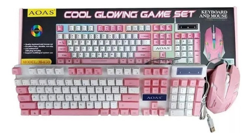 Kit Combo Gamer Teclado+mouse Multicolor Retroiluminado Rgb