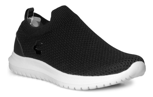 Imagen 3 de 7 de Tenis Charly Casual Elástico Slipon 1086146 Negro Unisx Gnv®
