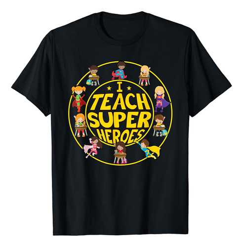 Profesor De Superhéroes - Enseño Playera De Superhéroes