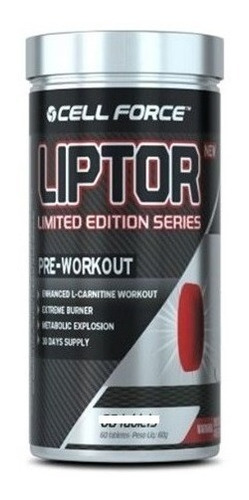 Liptor Pre-workout - 60 Tablets - Cell Force Sabor Natural