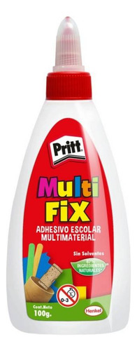 Silicona Líquida Escolar Multifix Sin Solventes Henkel 100ml Color Transparente