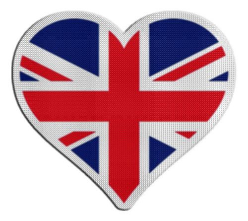 Parche Bandera Corazon Reino Unido