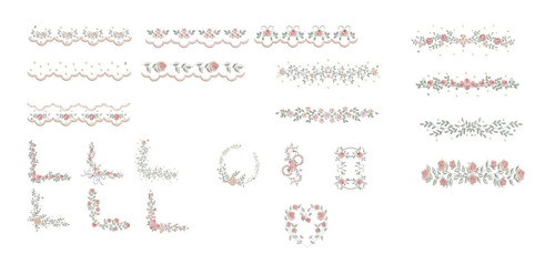 Pack Matrices Maquinas Bordadora Flore Moldura Guarda Rococo