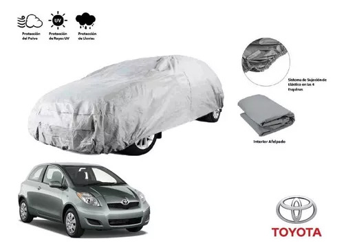 Lona Afelpada Impermeable Cubre Auto Toyota Yaris Hb 2011