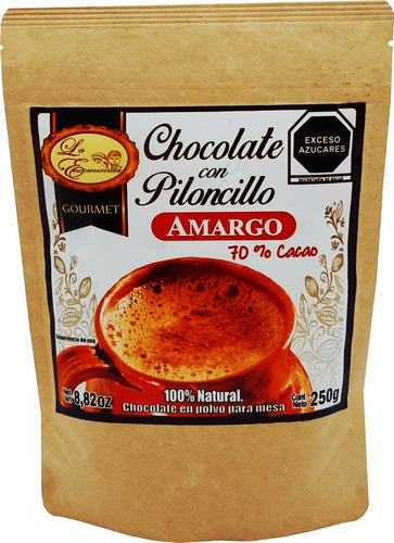 Chocolate Con Piloncillo Amargo 250 G. Caja Con 5 Piezas