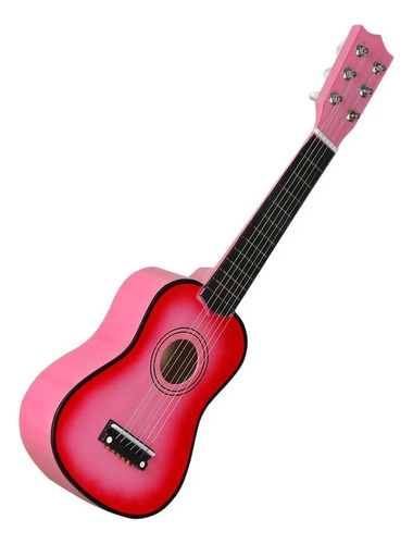 Guitarra De 23 Pulgadas, Juguete Infantil, Guitarra Rosa, 55