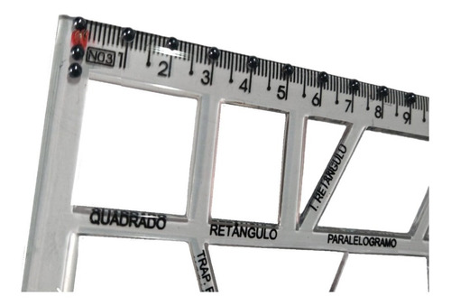 Kit Desenho Geométrico Avançado Adaptado Braille Baixa Visão