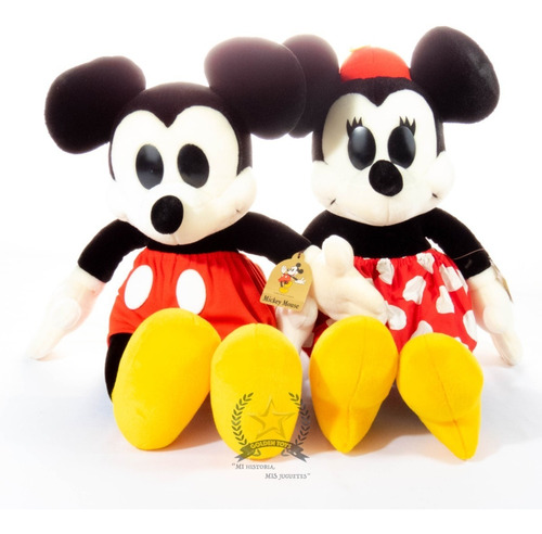 Peluche Gigante Mickey Y Minnie Mouse Vintage Jp Golden Toys