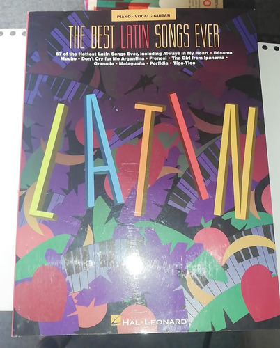 The Best Latin Songs Ever Libro De Partituras Piano Vocal