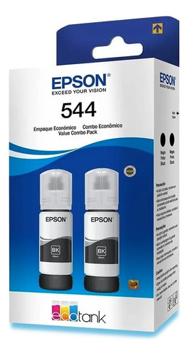 Kit 2 Garrafas De Tinta Epson T544 Preto Bk (eps02)